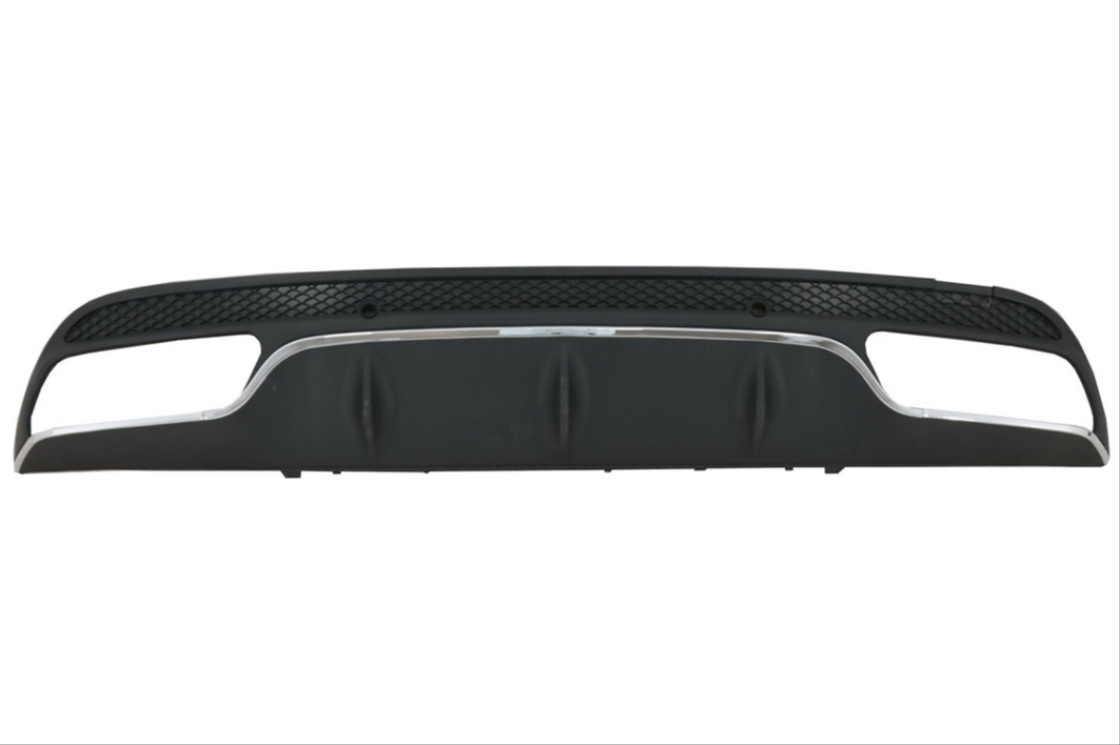 W205 C Serisi için Silver Difüzör & Egzoz Seti (AMG Sedan) (Krom Trim) 4