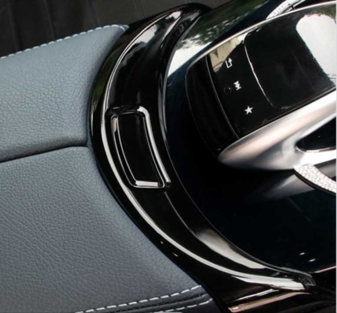 W205 C Serisi İçin Uyumlu Kol Dayama Ön Parça - Piano Black 2