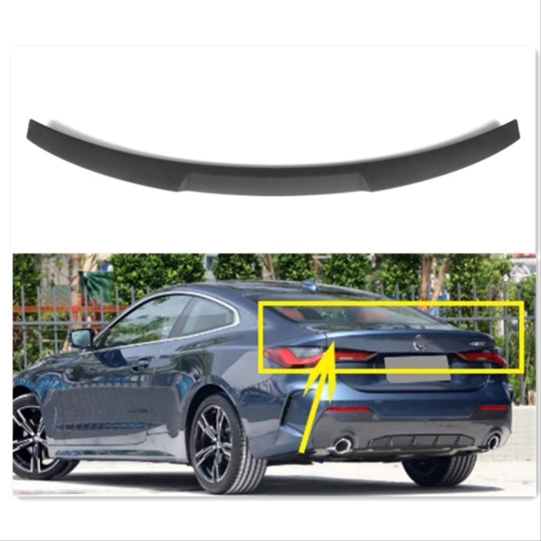 BMW 4 Serisi (2021) G22 M4 Görünüm Spoiler - Piano Black (Parlak Siyah) 5