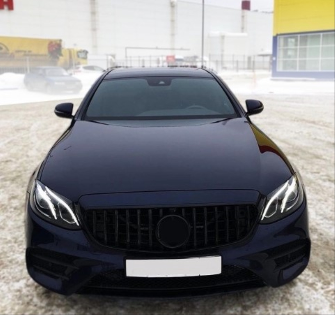 W212 İçin Uyumlu 2013-2015 E Serisi Uyumlu GTR Panjur - Siyah (Makyajlı Kasa) 5