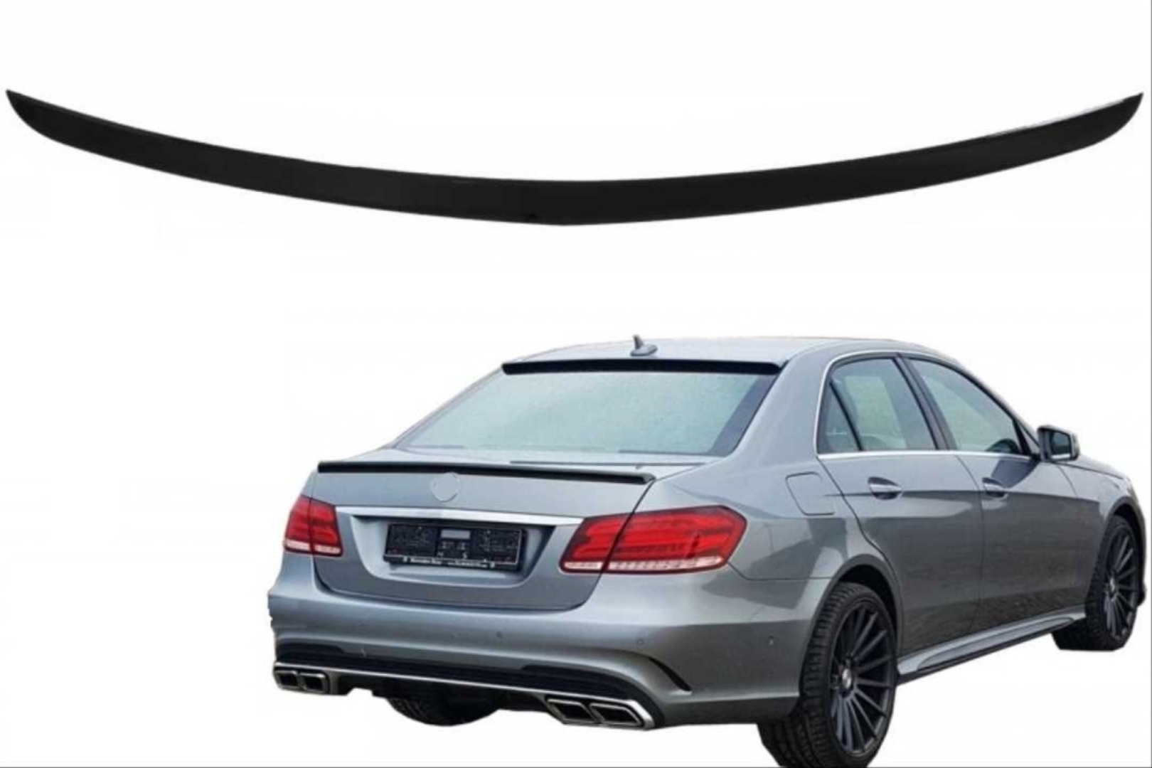 W212 E Serisi Spoiler - Piano Black (Parlak Siyah) 2