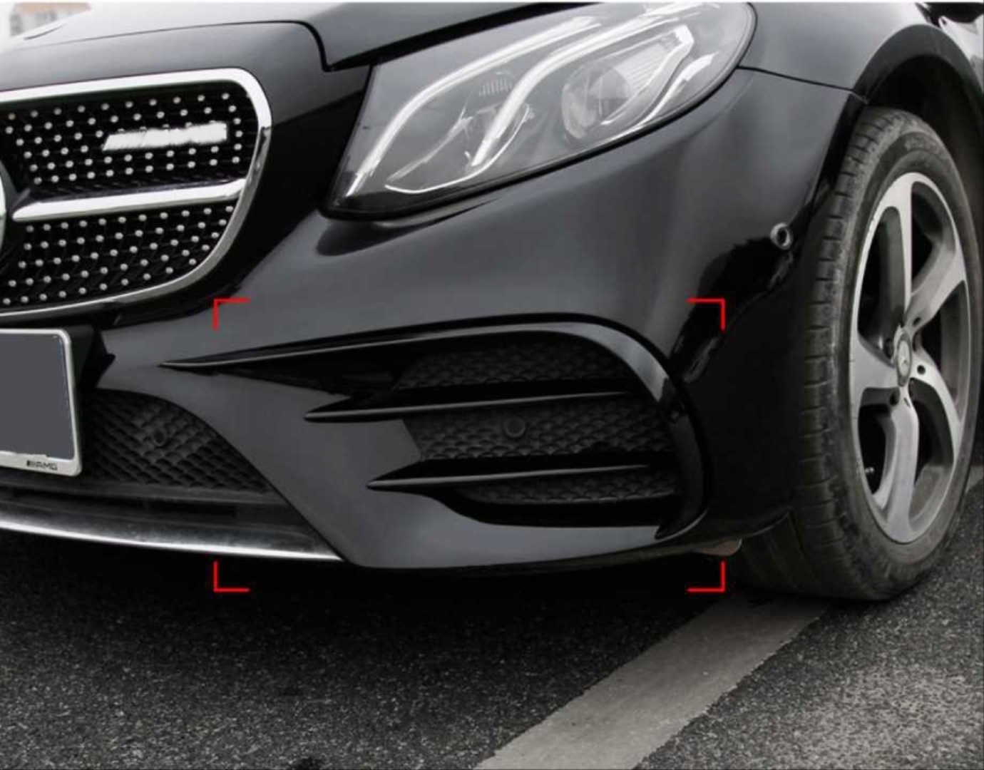 W213 E Serisi 2016-2019 E & C238 Coupe için E63 Ön Tampon Bıçakları 2