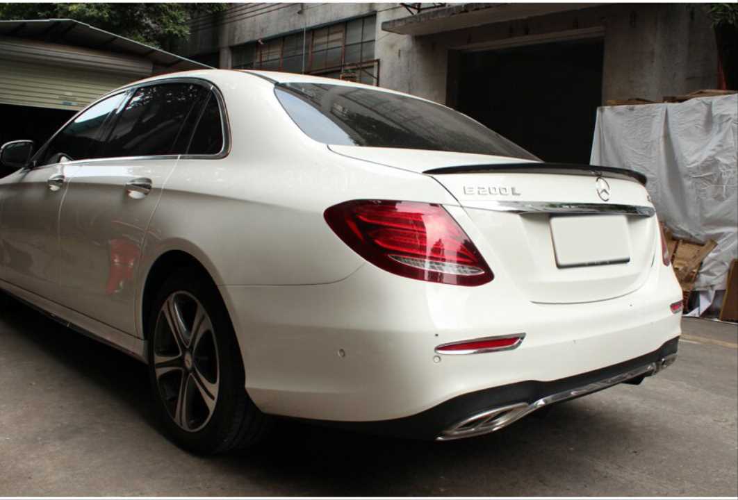 W213 2016-2019 E Serisi AMG Görünüm Spoiler - Piano Black (Parlak Siyah) 4
