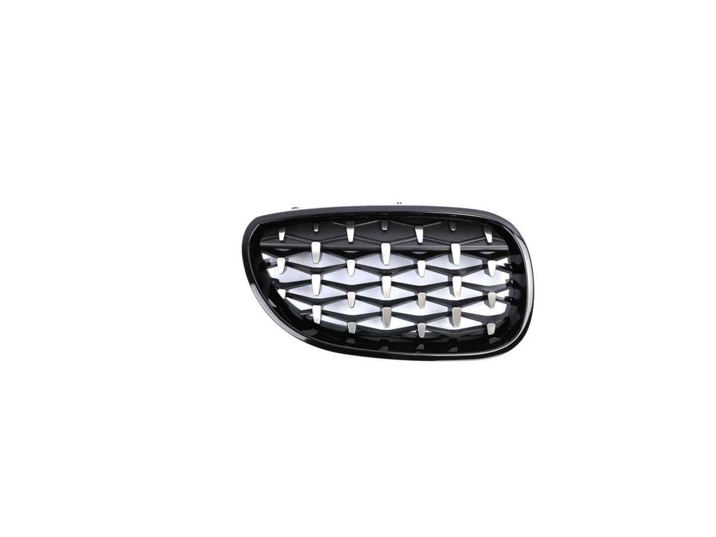 BMW 5 Serisi E60 (2004-2009) Uyumlu Diamond Panjur (Böbrek) Piano Black Çerçeve 4