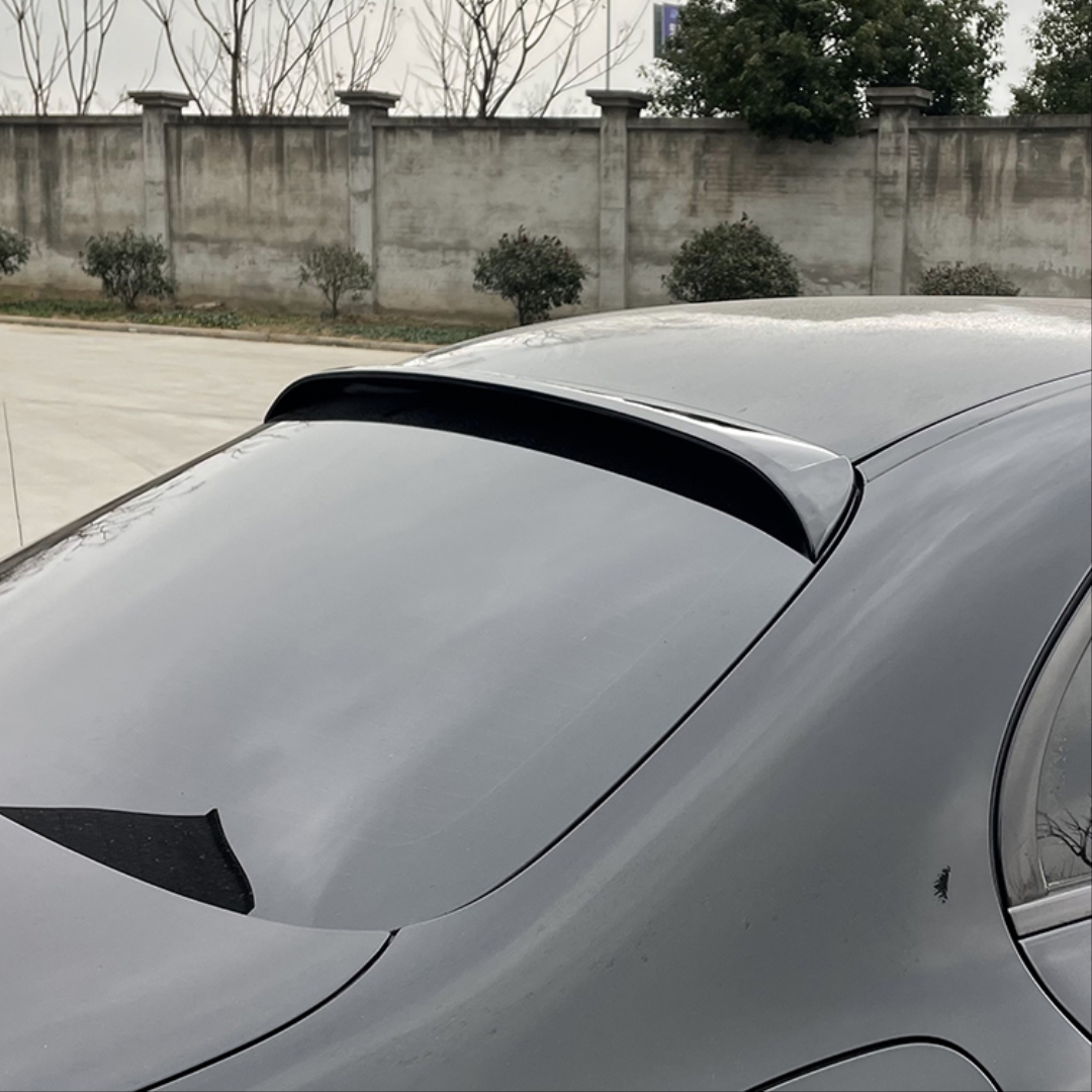 W213 2016-2019 E Serisi İçin Uyumlu Cam Üstü Spoiler - Piano Black (Parlak Siyah) 3