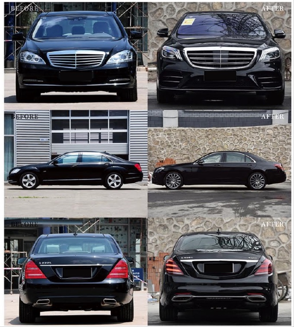 W221 İçin W222 S450 Facelift Body Kit 2