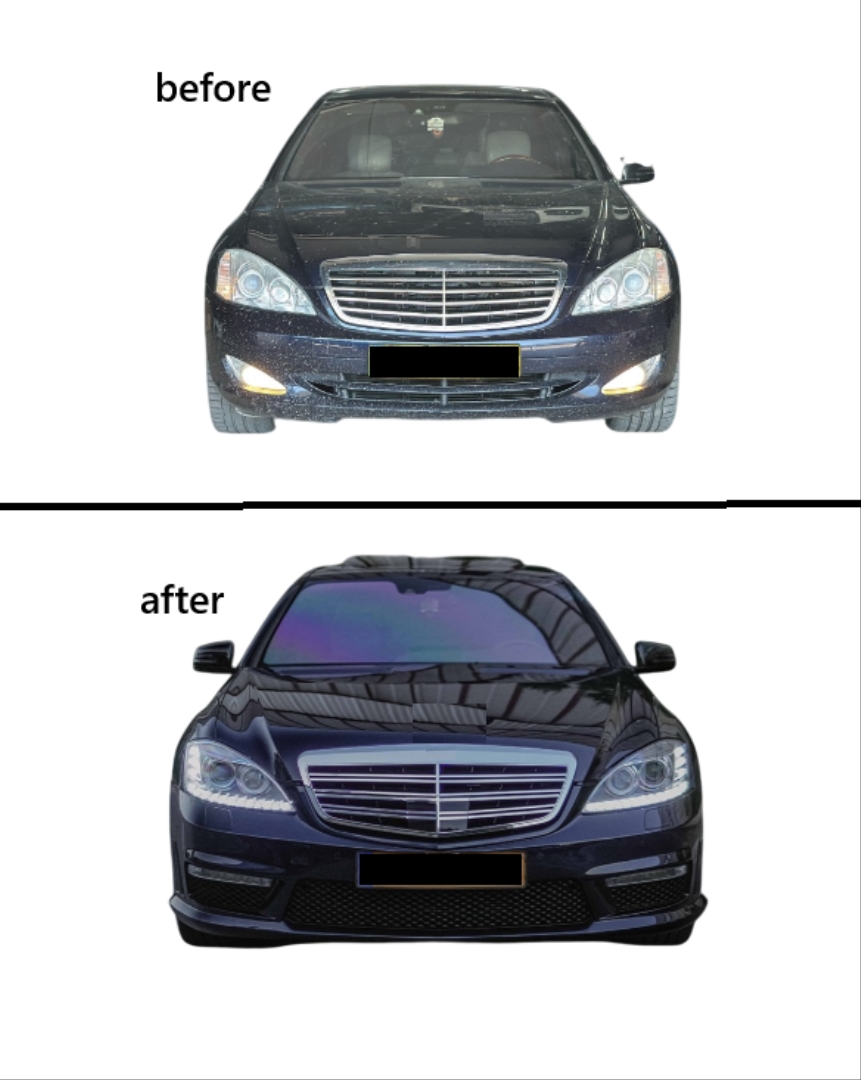 W221 S Serisi Uyumlu S63 & S65 Body Kit (Far ve Stop Dahil Full Set) 3
