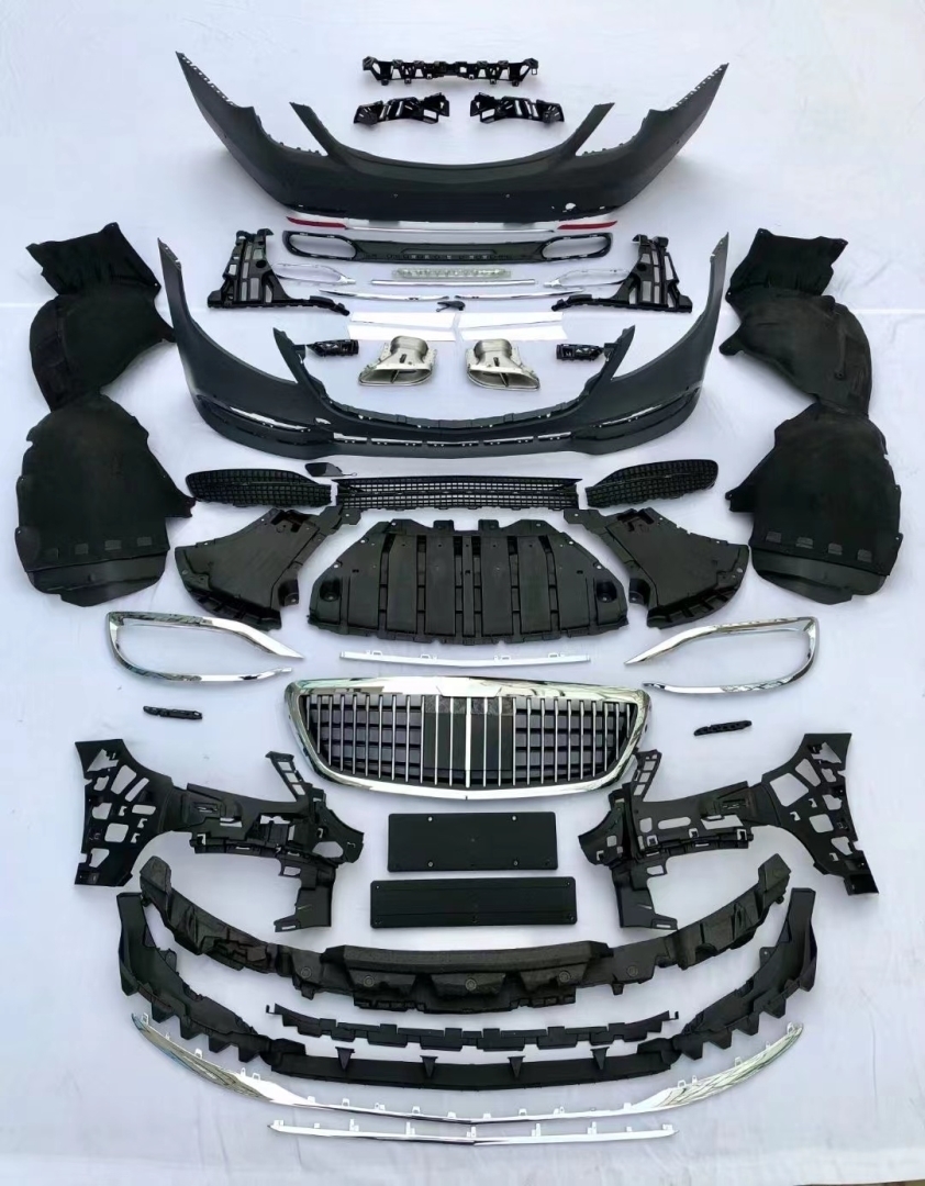W222 S Serisi için Uyumlu 2014-2020 Maybach Görünümlü Body Kit 2
