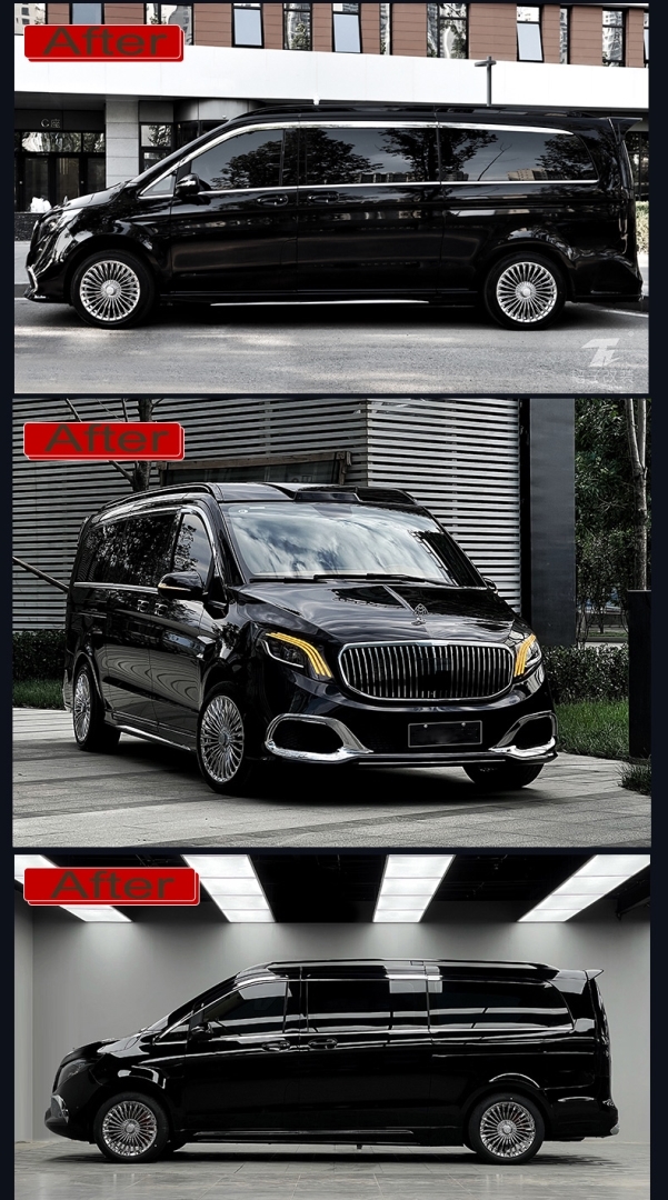 Mercedes-Benz W447 Vito için Uyumlu Aero Kit (Tavan Rayı-Spoiler-Moon Visor) 2
