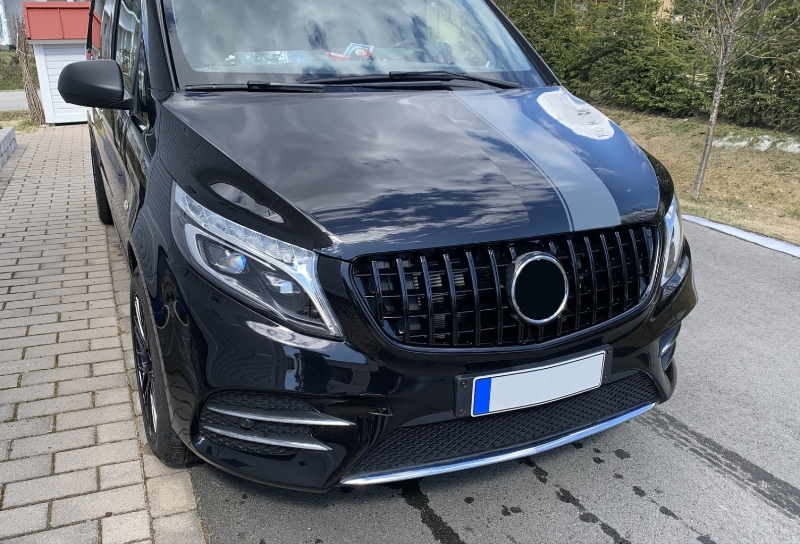 W447 Vito için Uyumlu GTR Panjur - Siyah 3