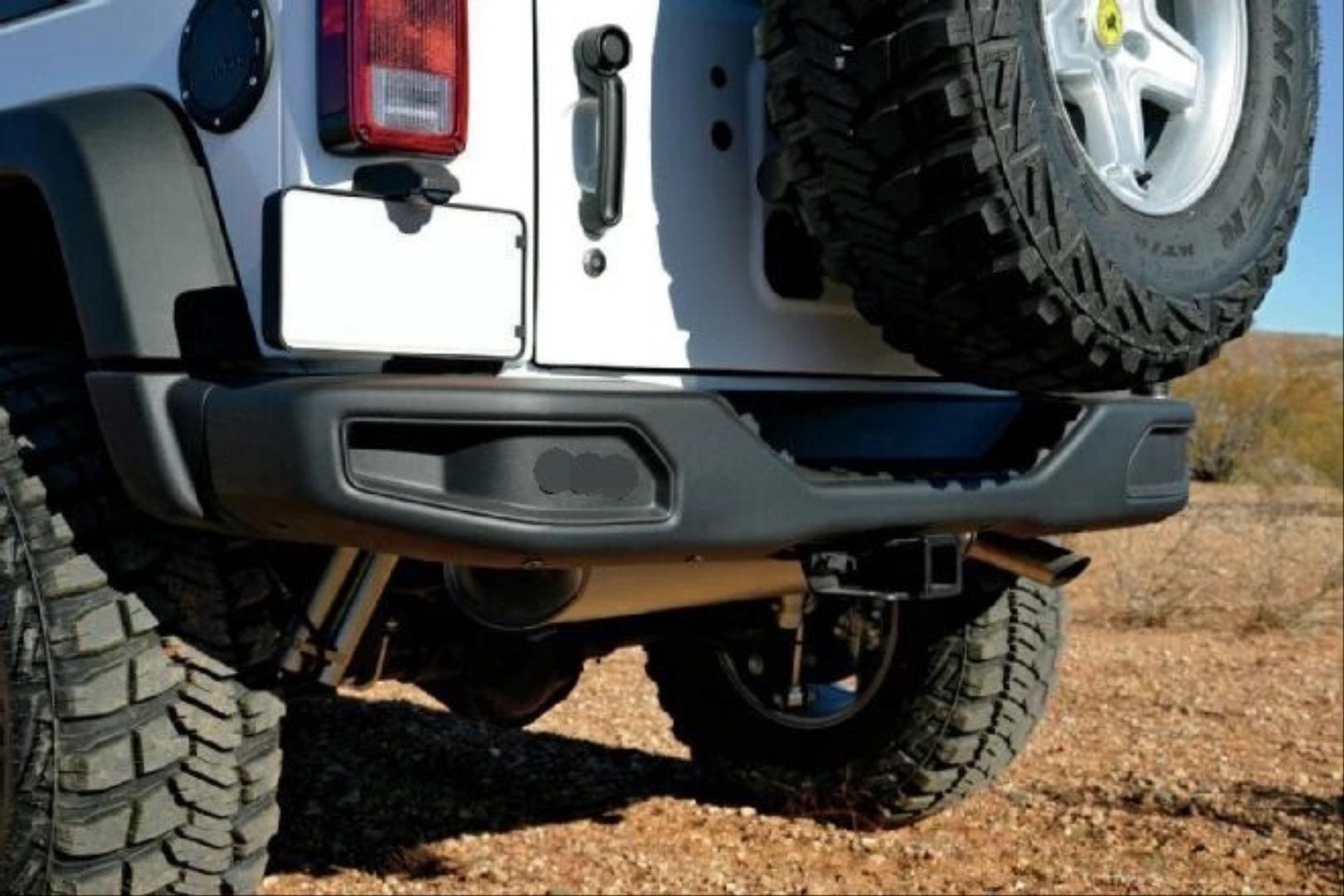Jeep Wrangler JK 2007-2017 İçin Uyumlu 10. Yıl Arka Tampon 4