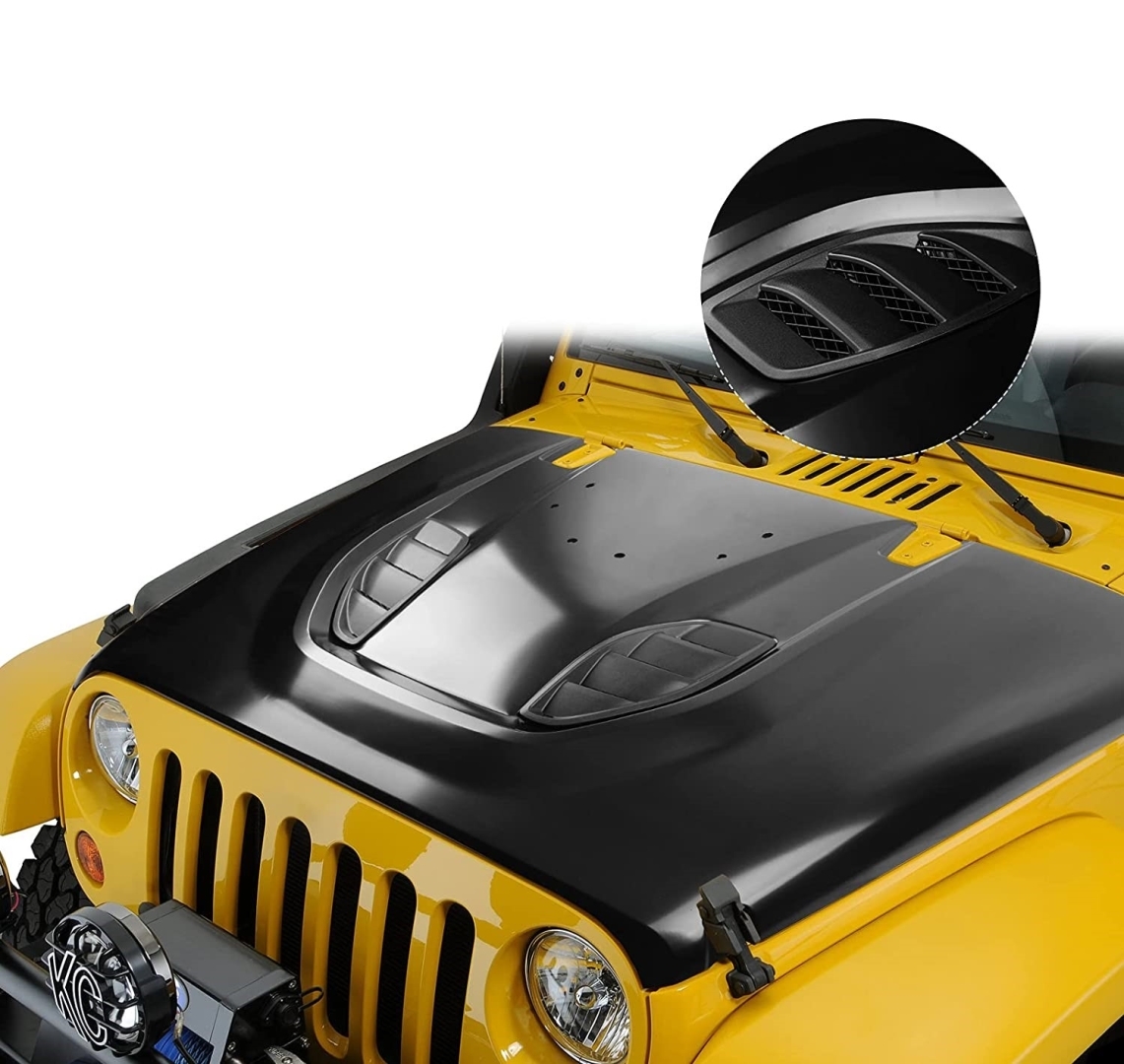 Jeep Wrangler JK 2007-2017 İçin Uyumlu 10. Yıl Kaput (Sac) 3