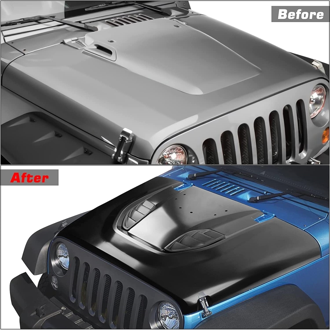 Jeep Wrangler JK 2007-2017 İçin Uyumlu 10. Yıl Kaput (Sac) 5