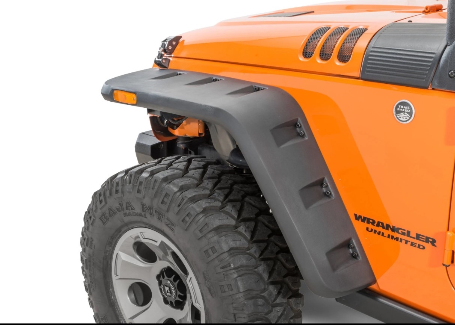 Jeep Wrangler JK 2007-2017 İçin Uyumlu Hurricane Çamurluk Kabartma Seti (Dodik) (Ledli) 4