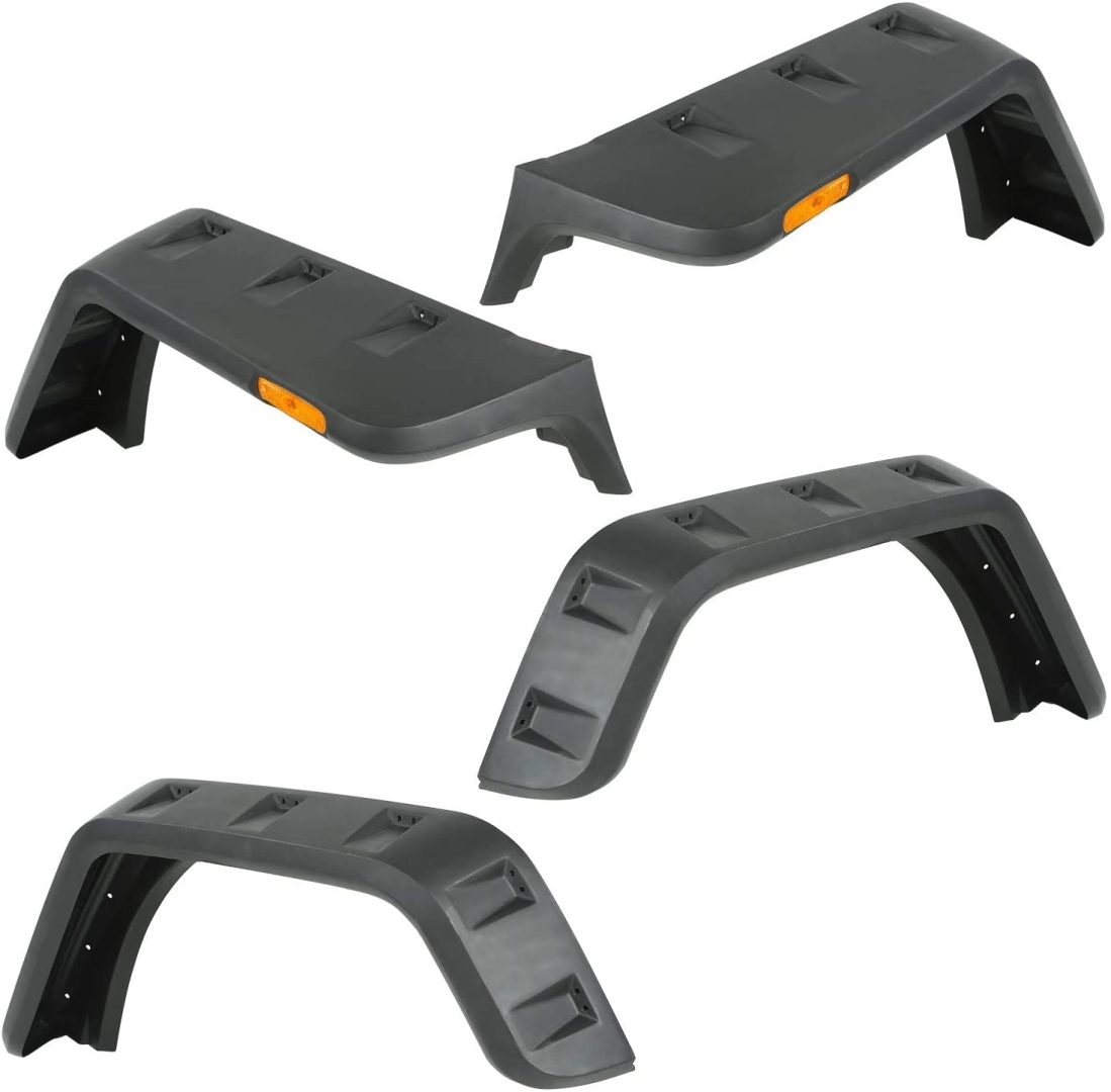 Jeep Wrangler JK 2007-2017 İçin Uyumlu Hurricane Çamurluk Kabartma Seti (Dodik) (Ledli) 5