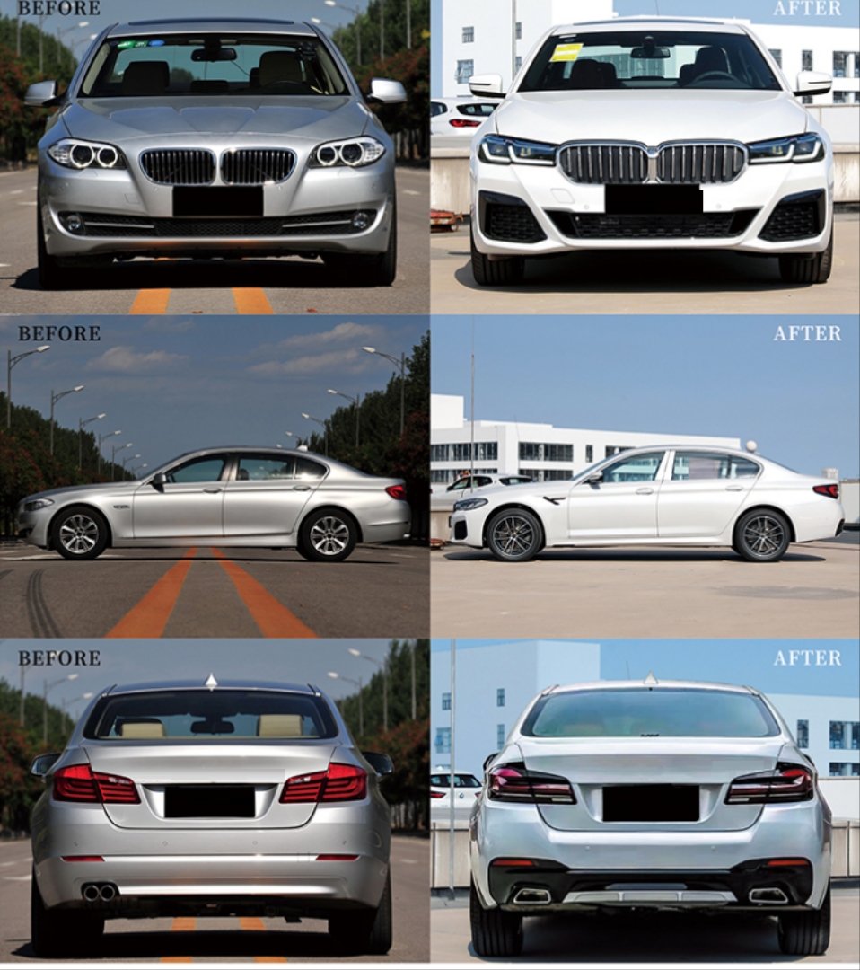 BMW 5 Serisi F10 (2010-2016) için Uyumlu 2017+ G30 Facelift Body Kit 2