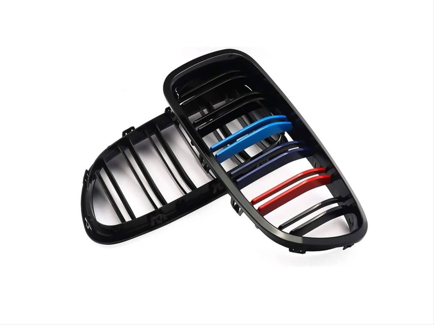 BMW 5 Serisi F10 2011-2018 için M5 Görünüm Bobrek (Çift Çizgi Panjur) - M Renk 5