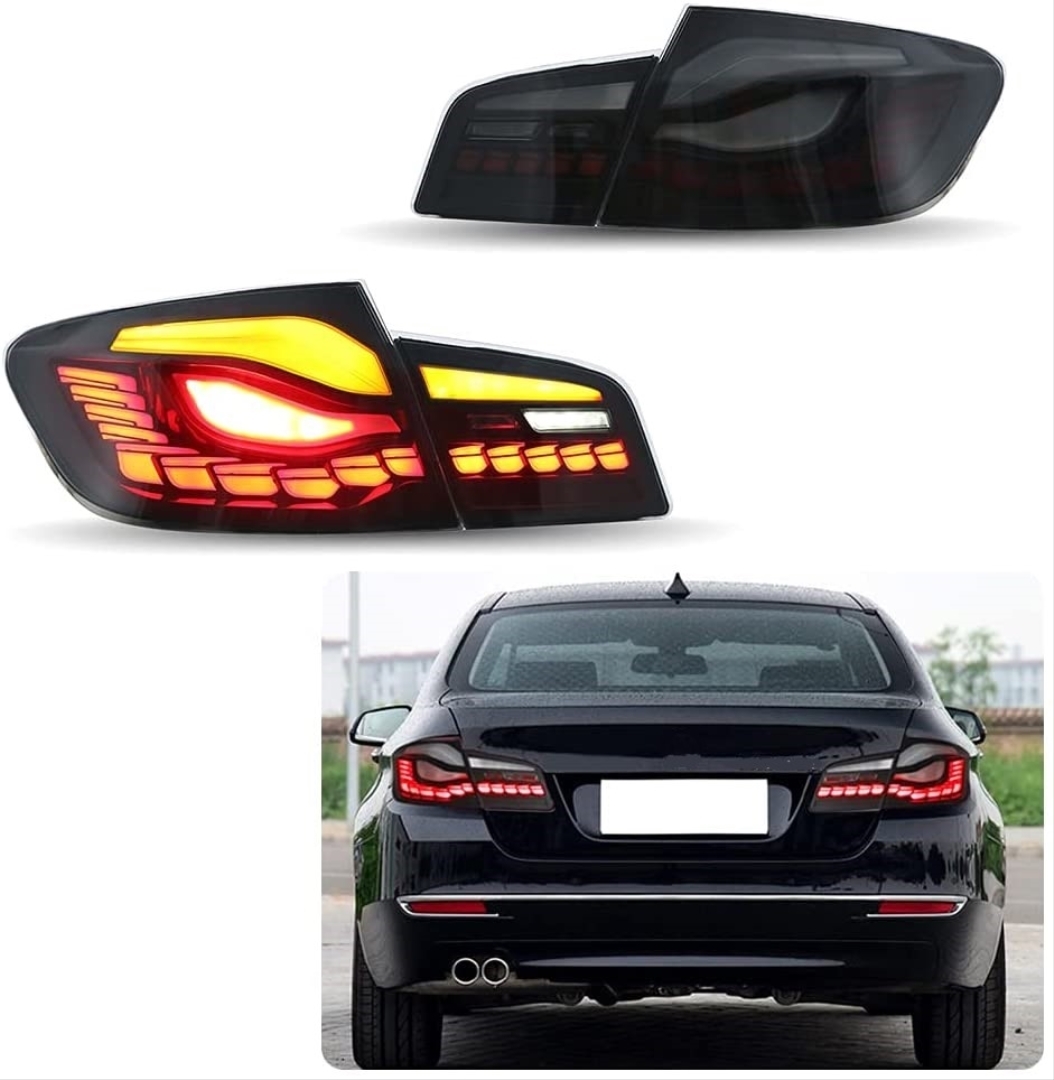 BMW 5 Serisi F10 Uyumlu Dragon LED Stop - Smoke 4