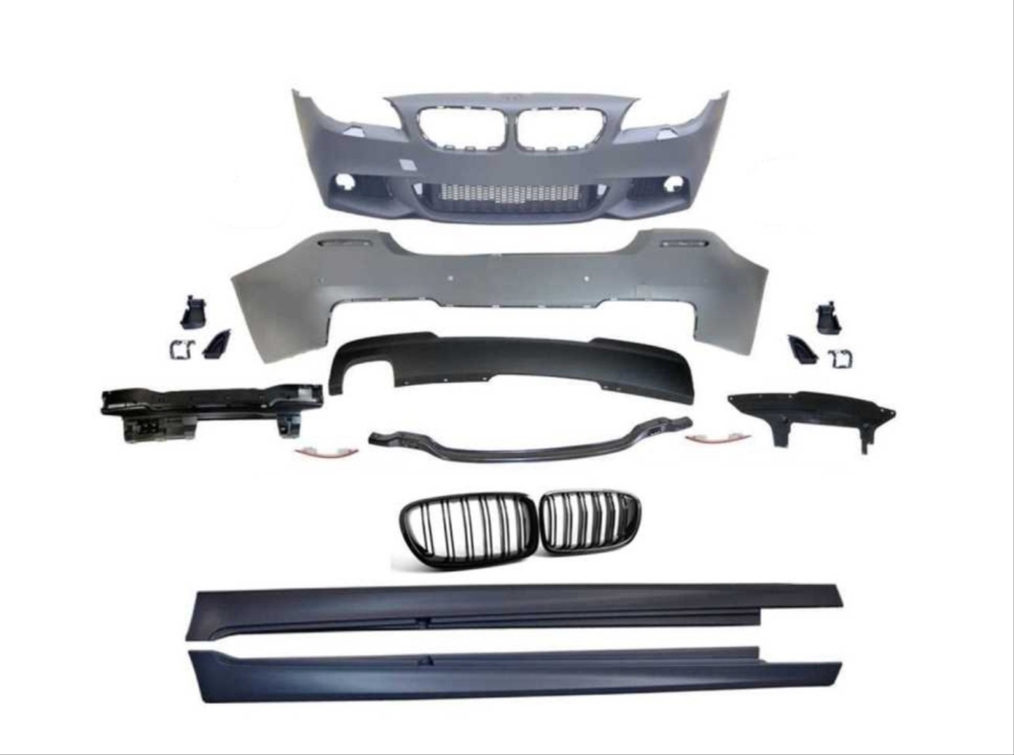 BMW 5 Serisi F10 İçin Uyumlu LCI M-Tech Body Kit 4