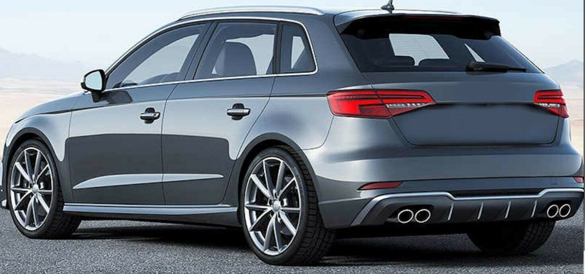 Audi A3 (2016-2020) HATCHBACK UYUMLU S3 DIFUZOR (NORMAL TAMPON İÇİN) 3