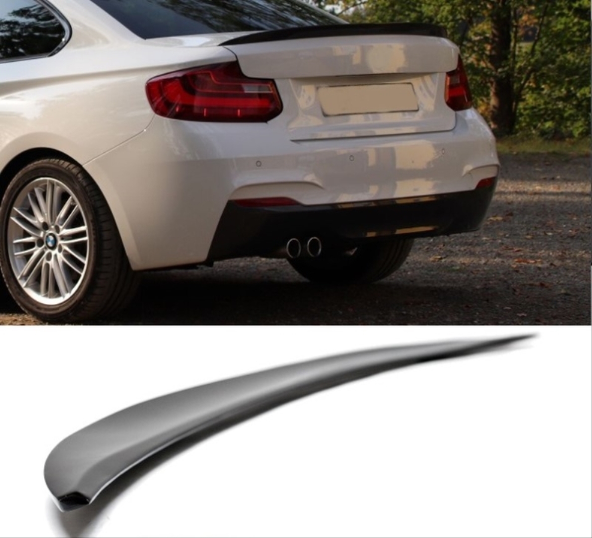 BMW 2 Serisi (2011-2018) F22 Spoiler - Piano Black (Parlak Siyah) 3