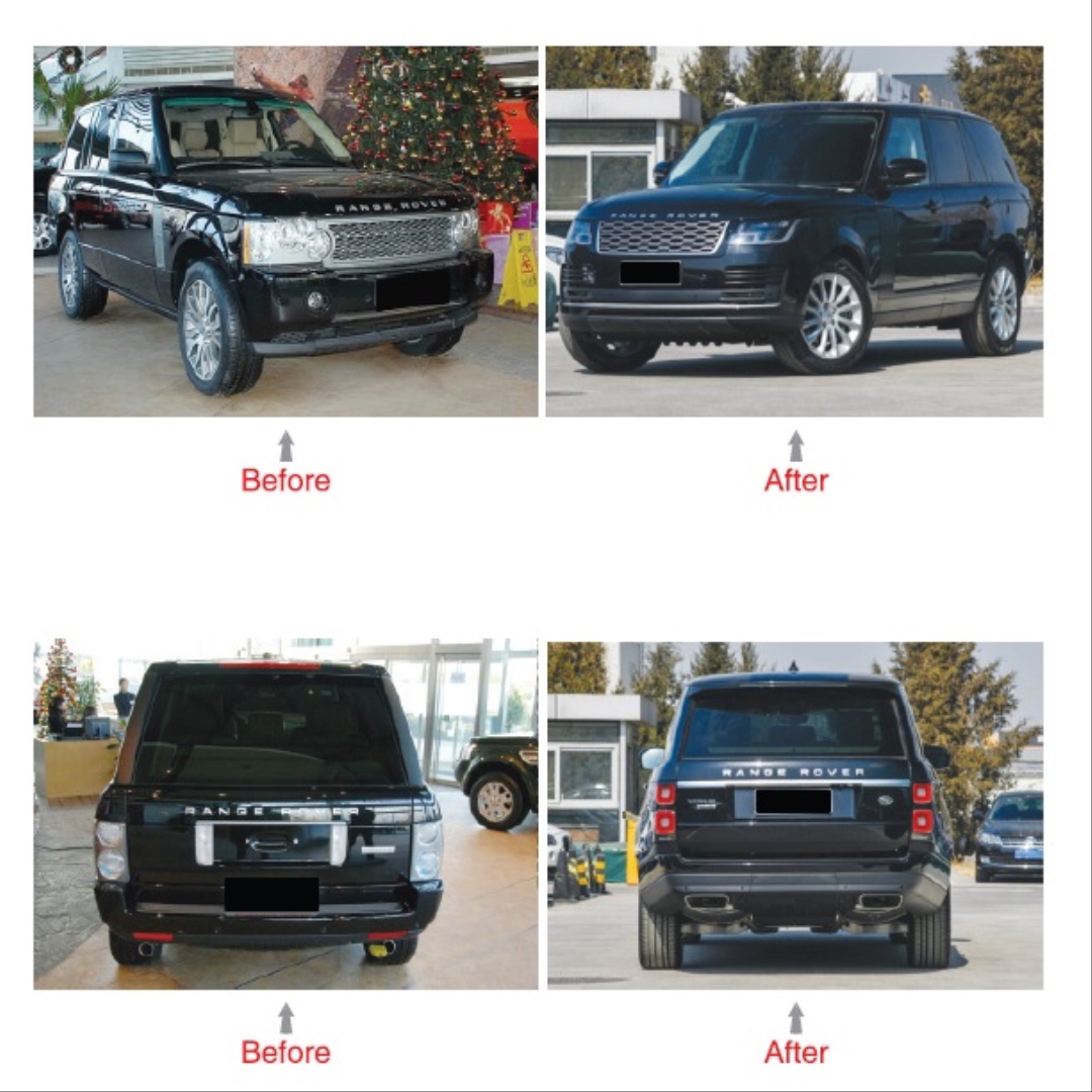 2002-2011 Land Rover Vogue için 2018+ Facelift Body Kit 2