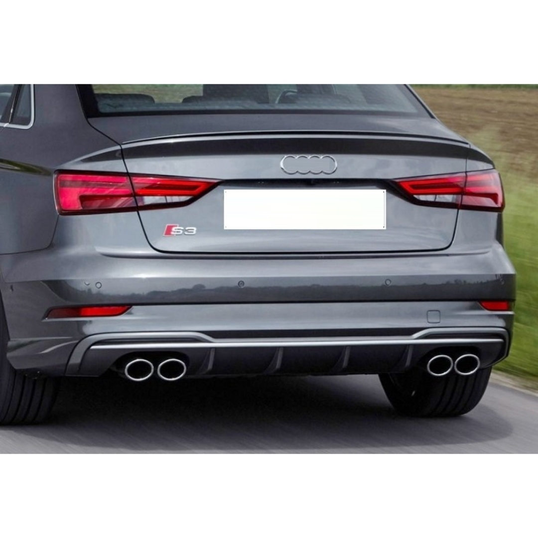 Audi A3 2016-2020 Sedan için Uyumlu S3 Difüzör Egzoz Seti 4
