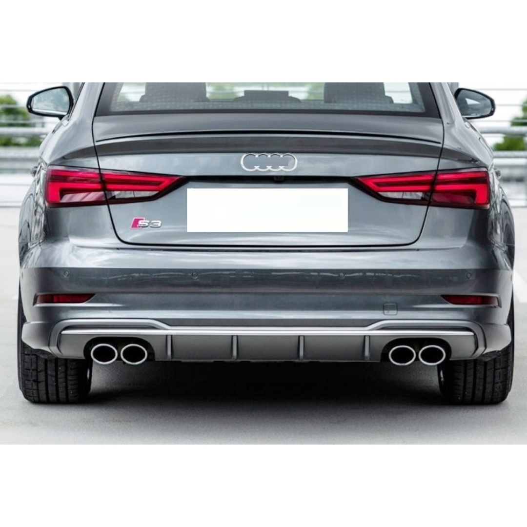 Audi A3 2016-2020 Sedan için Uyumlu S3 Difüzör Egzoz Seti 5