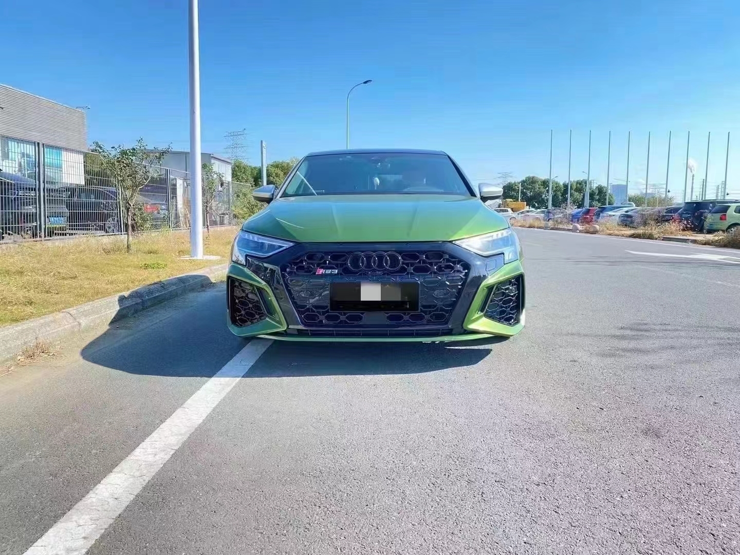 Audi A3 2021+ için Uyumlulu RS3 Ön Tampon Dönüşüm 2