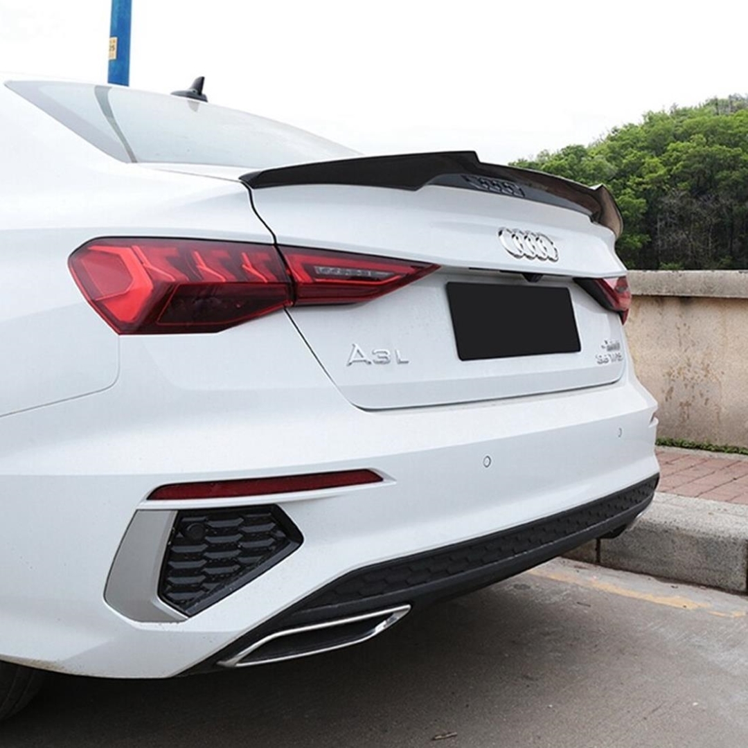 A3 2021+ Sedan Uyumlu M4 Spoiler - Piano Black (Parlak Siyah) 4
