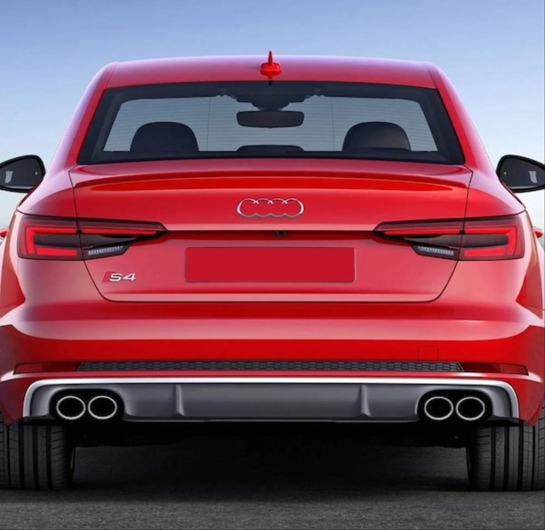 Audi A4 2016-2019 İçin Uyumlu S4 Görünüm Difüzör ve Egzoz Seti (Normal Tampon İçin) 4