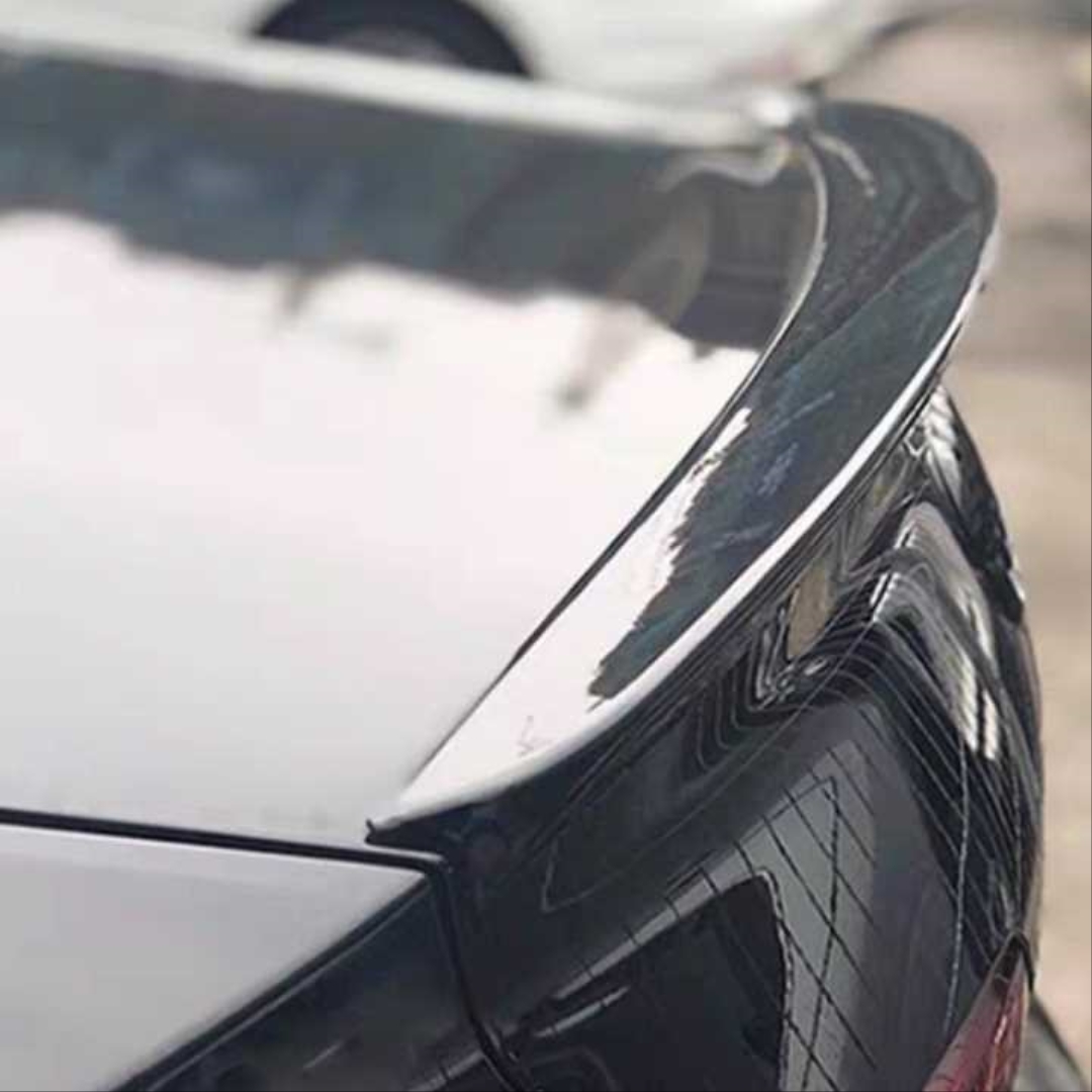 A4 2019+ için Uyumlu S4 Spoiler - Piano Black (Parlak Siyah) 2