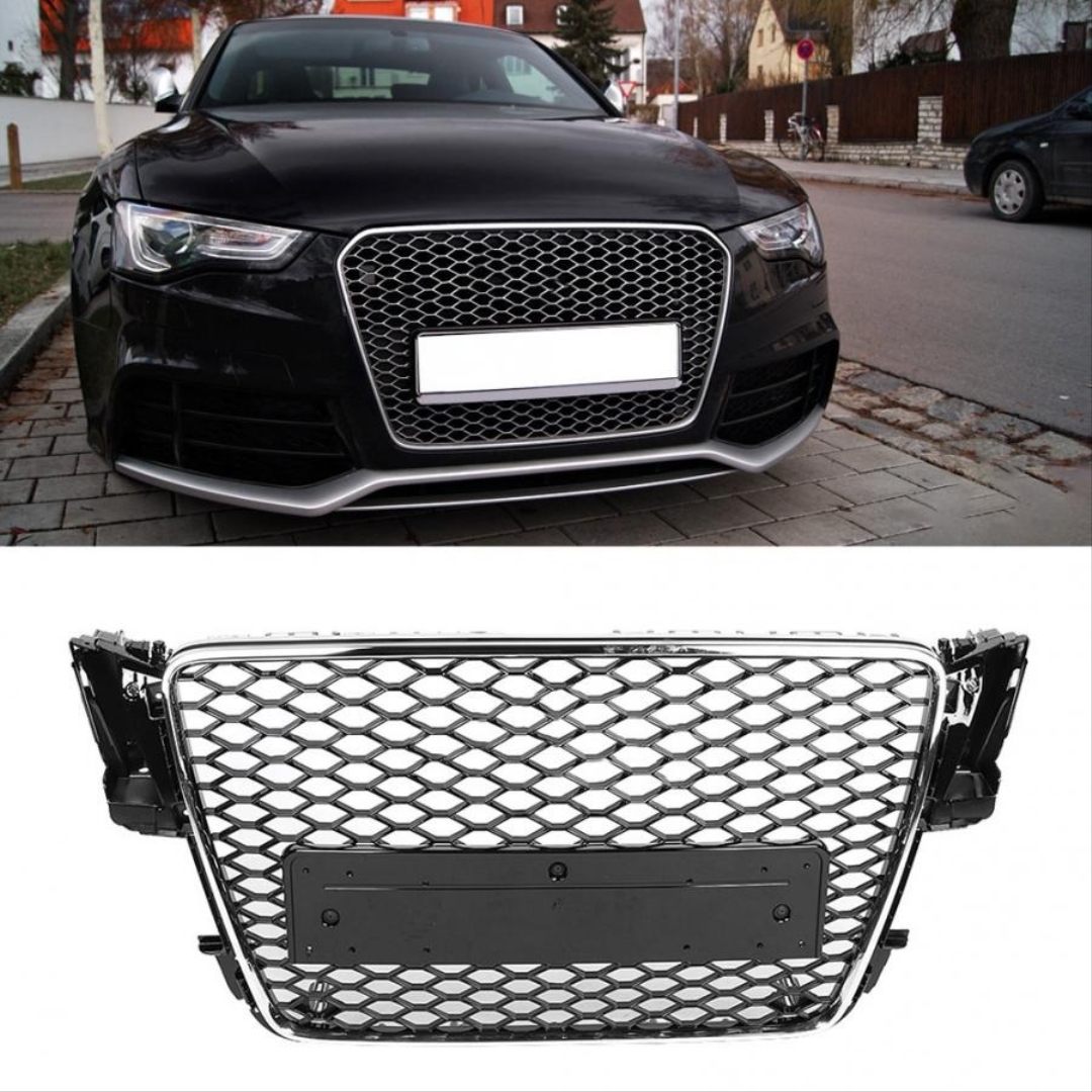 Audi A5 (2008-2012) için Uyumlu RS5 Panjur - Siyah 2