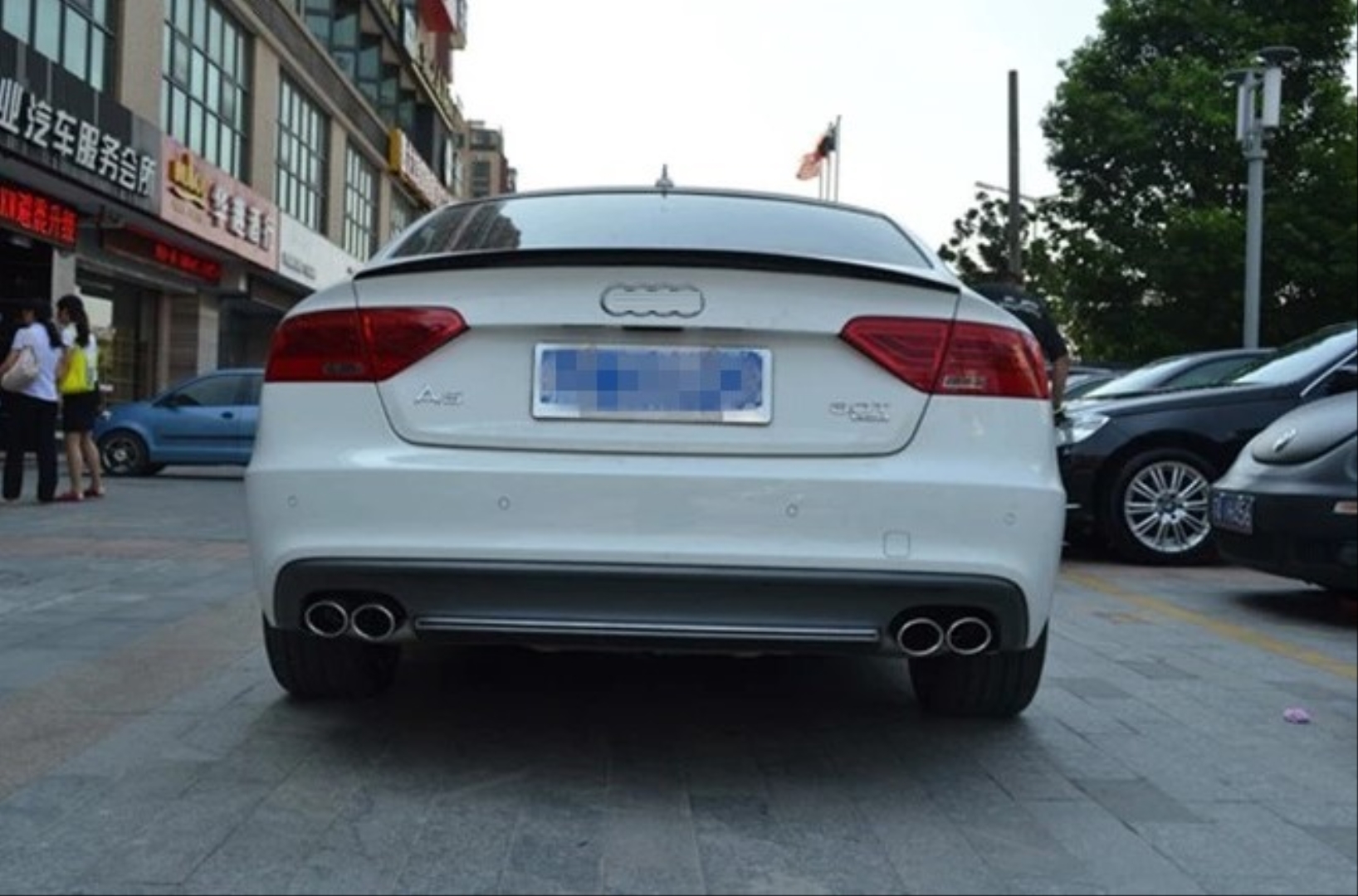 Audi A5 2009-2016 İçin Uyumlu Spoiler - Piano Black (Parlak Siyah) 3
