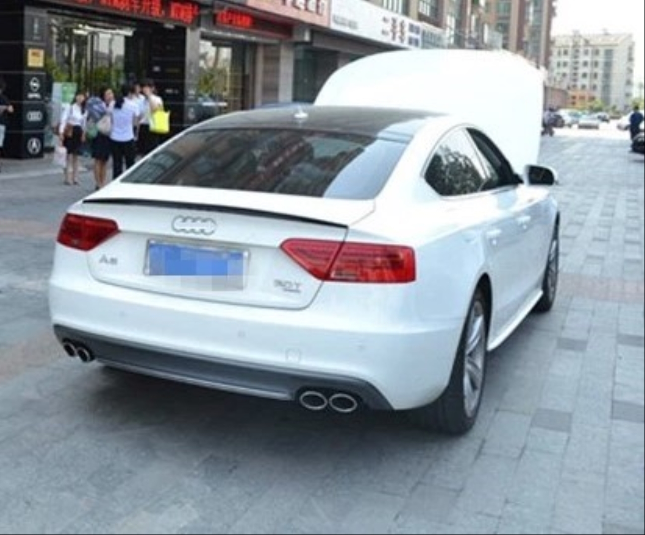 Audi A5 2009-2016 İçin Uyumlu Spoiler - Piano Black (Parlak Siyah) 4