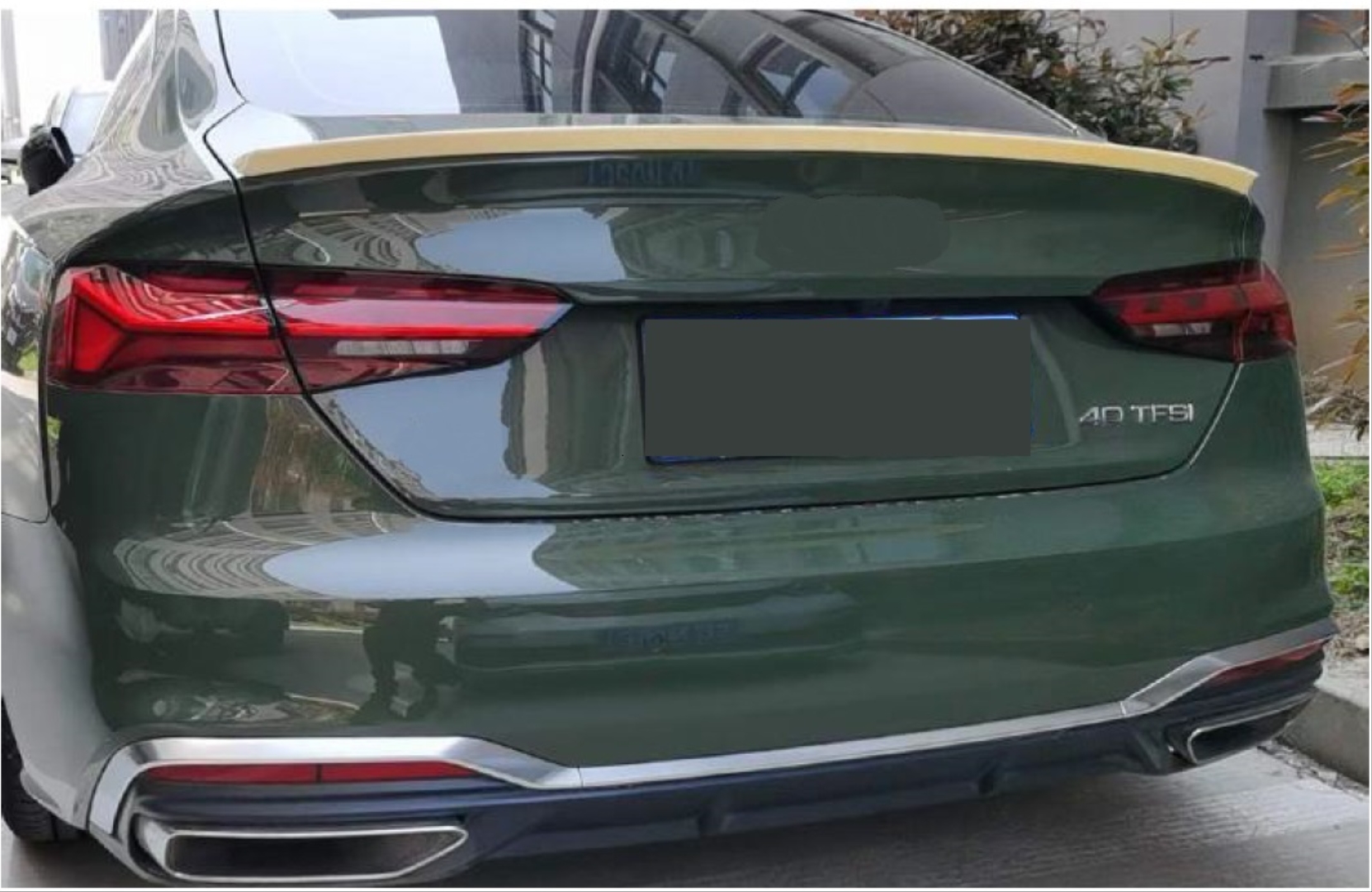 A5 2017+ Sportback/Coupe için Uyumlu Spoiler - Piano Black (Parlak Siyah) 5
