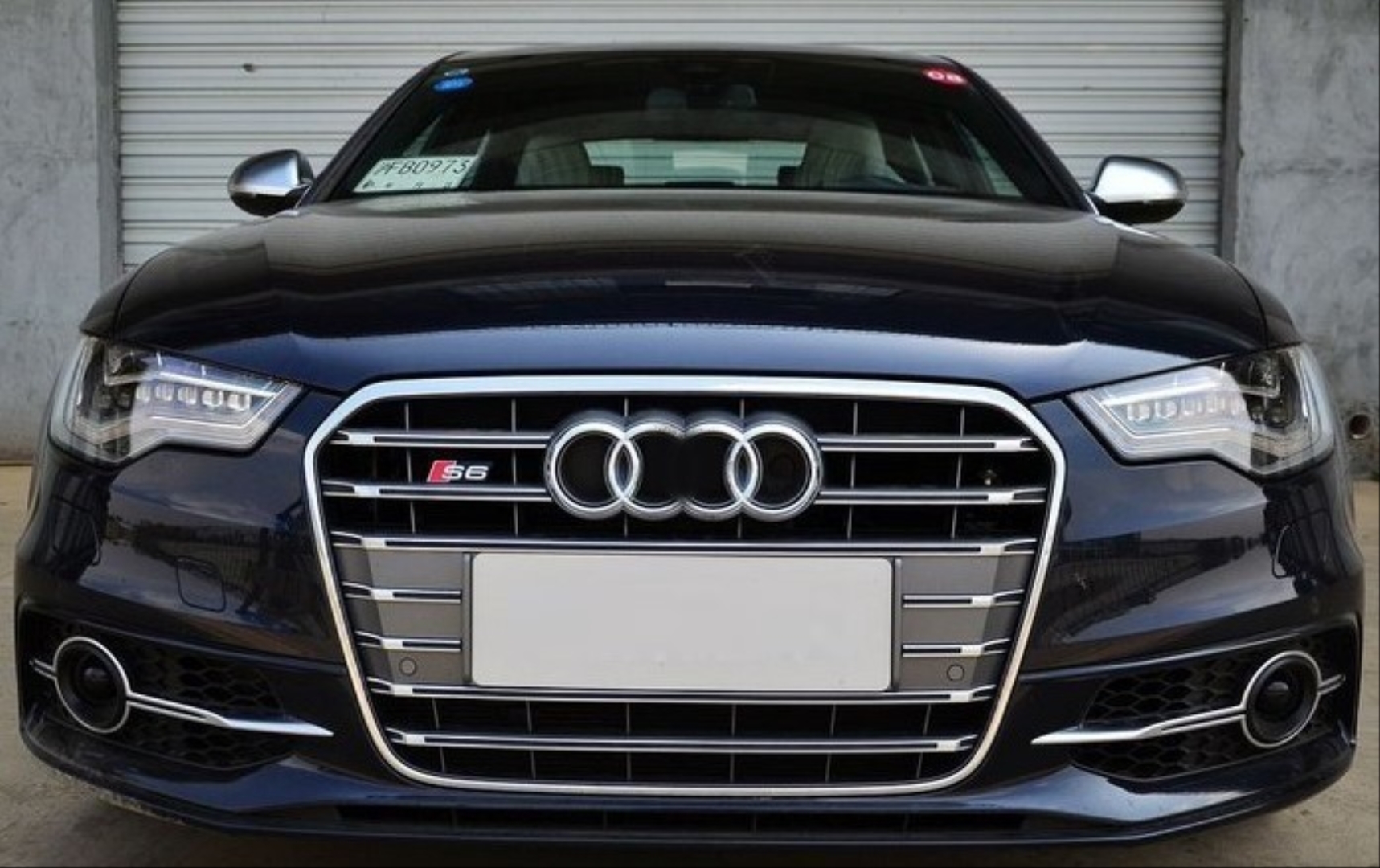 Audi A6 2012-2014 için uyumlu S6 ön tampon panjur seti 5