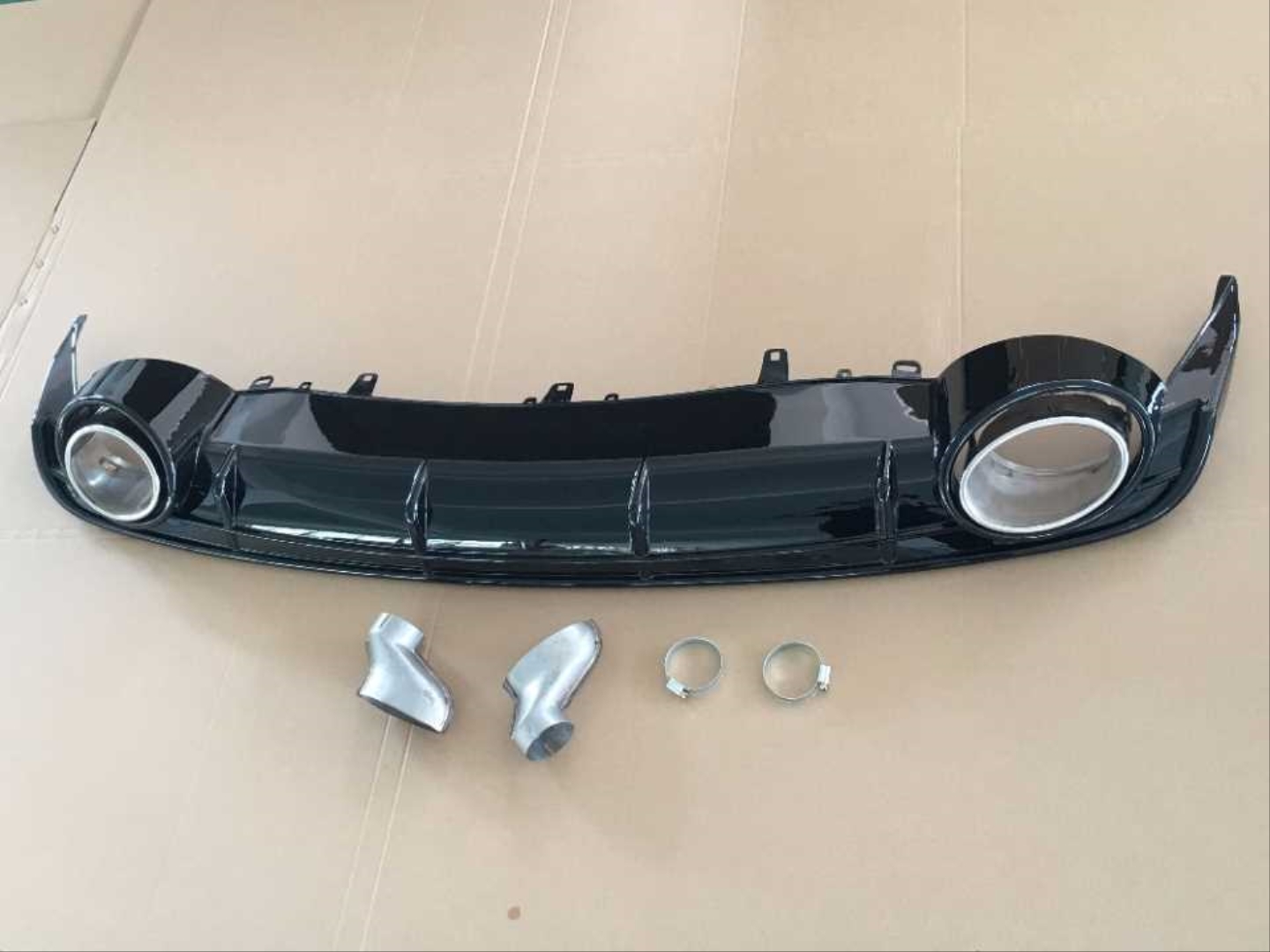 Audi A6 2015-2018 Uyumlu RS6 Difüzör (Normal Tampon İçin) 4