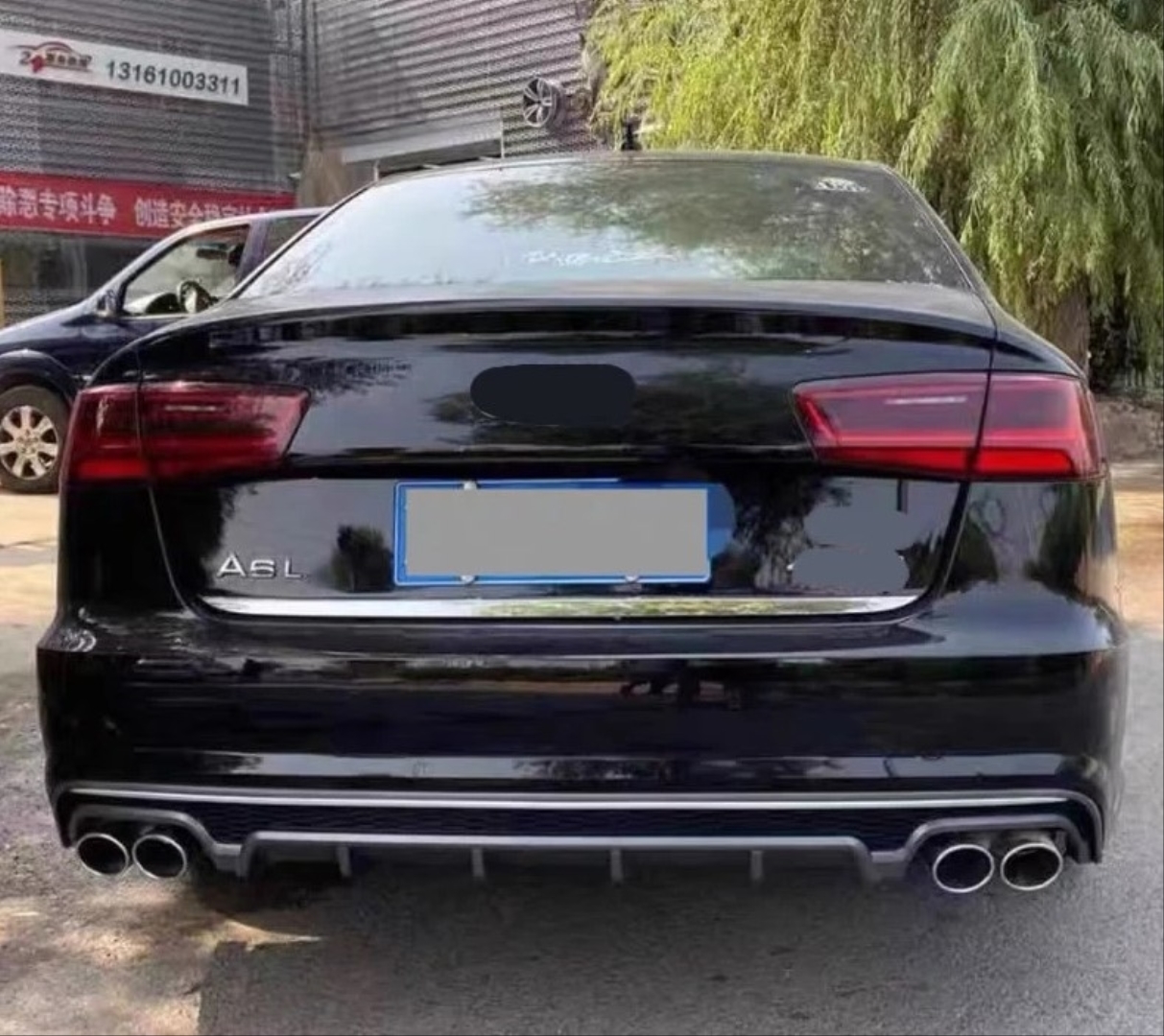 Audi A6 2015-2018 için Uyumlu S6 Görünüm Difüzör - (Normal Tampon İçin) 3