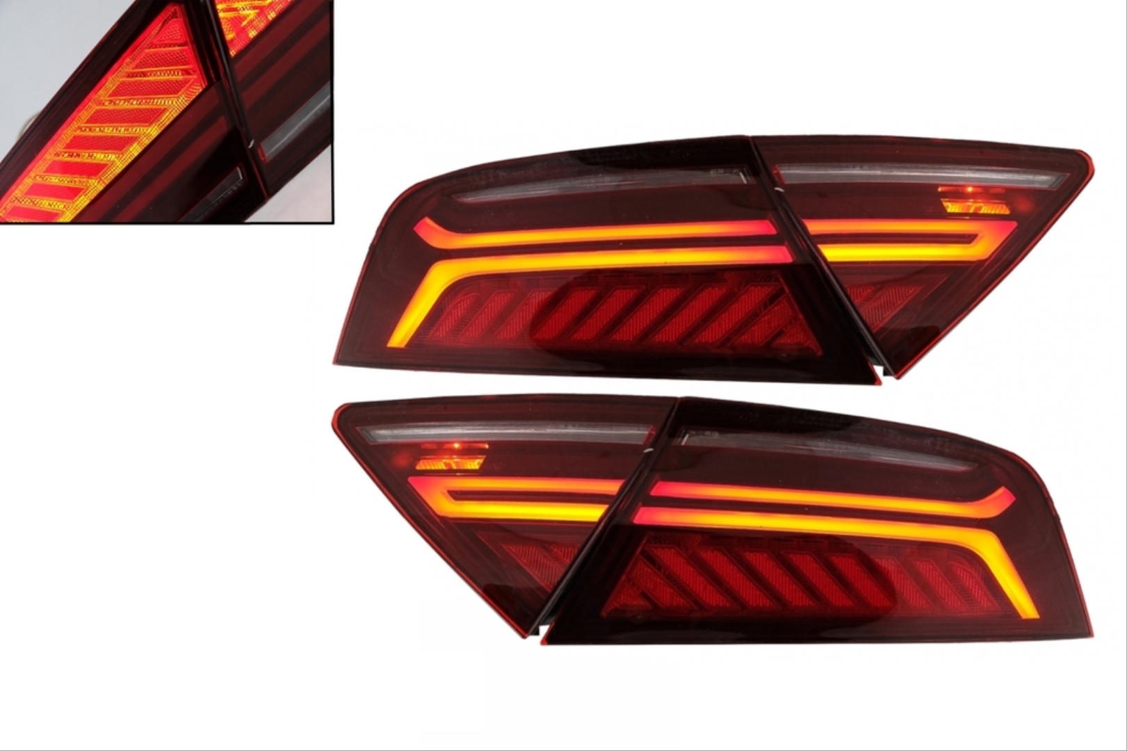 Audi A7 2009-2014 Uyumlu 2017+ Facelift LED Stop 2