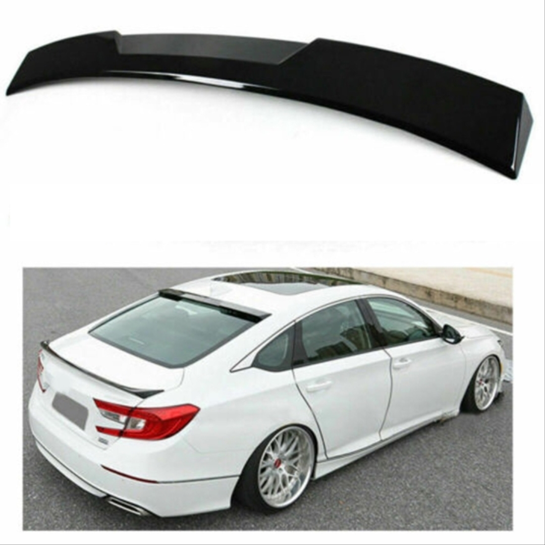 Honda Accord 2020+ İçin Uyumlu Cam Üstü Spoiler - Piano Black (Parlak Siyah) 3