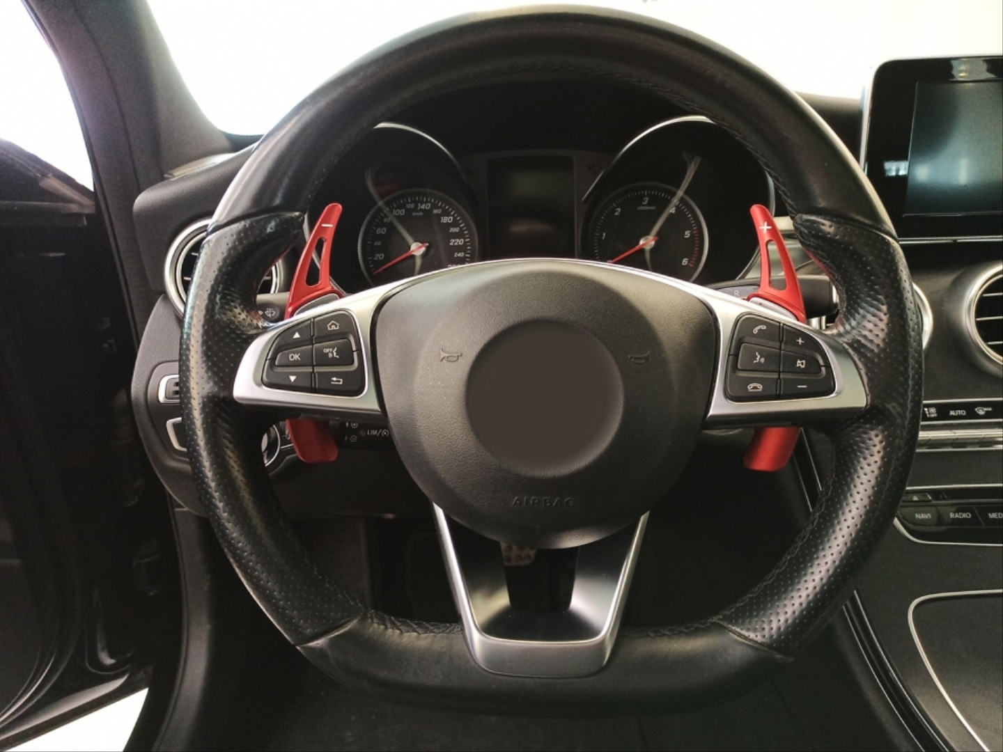 Mercedes-Benz GLC, GLE, S, CLA, GLA Serisi için Uyumlu Paddle Shift (F1 Vites Kulakçık) Kırmızı 4
