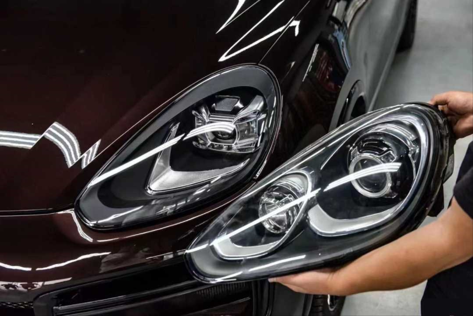 Porsche Cayenne 2014-2017 Uyumlulu Facelift LED Far (2018+ Görünüm) 3