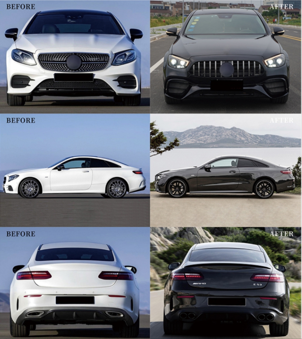 2016-2020 E Coupe C238 E Serisi İçin 2021+ AMG Görünüm Facelift Body Kit 2