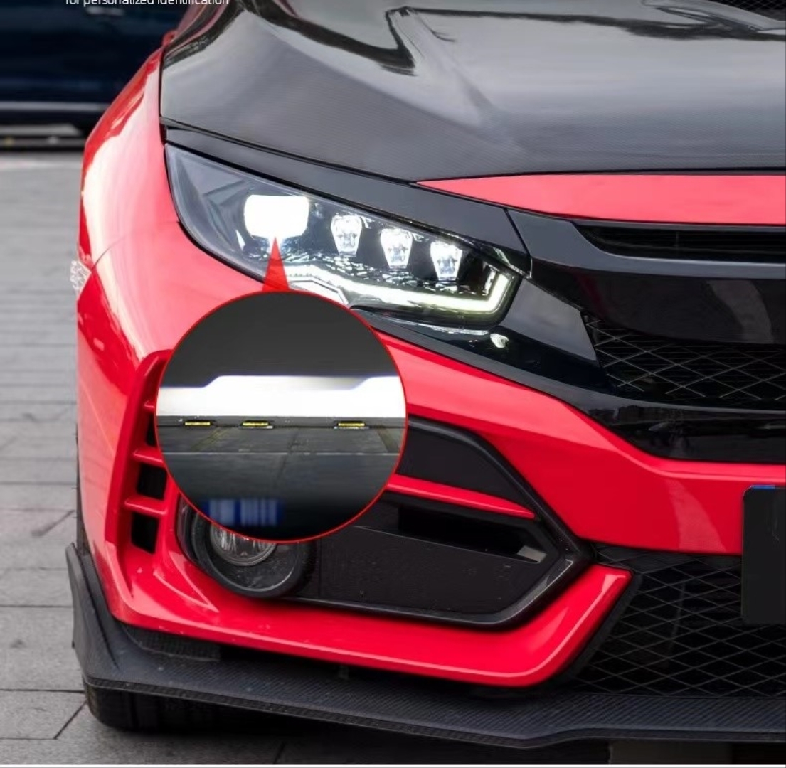 2016-2021 Honda Civic FC5 İçin Diamond Far (Hareketli) 3