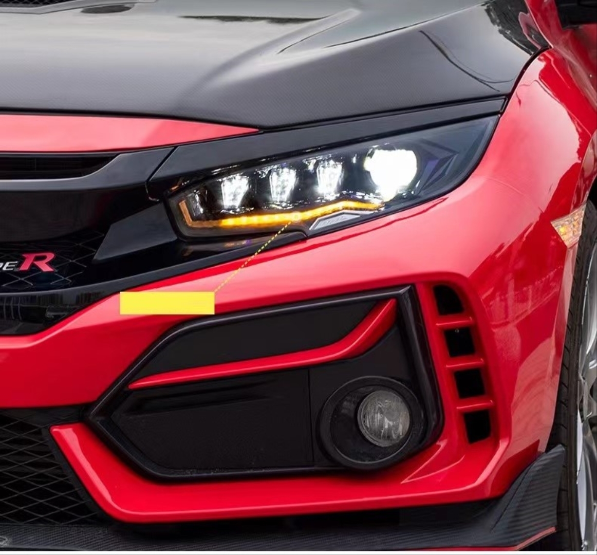 2016-2021 Honda Civic FC5 İçin Diamond Far (Hareketli) 4