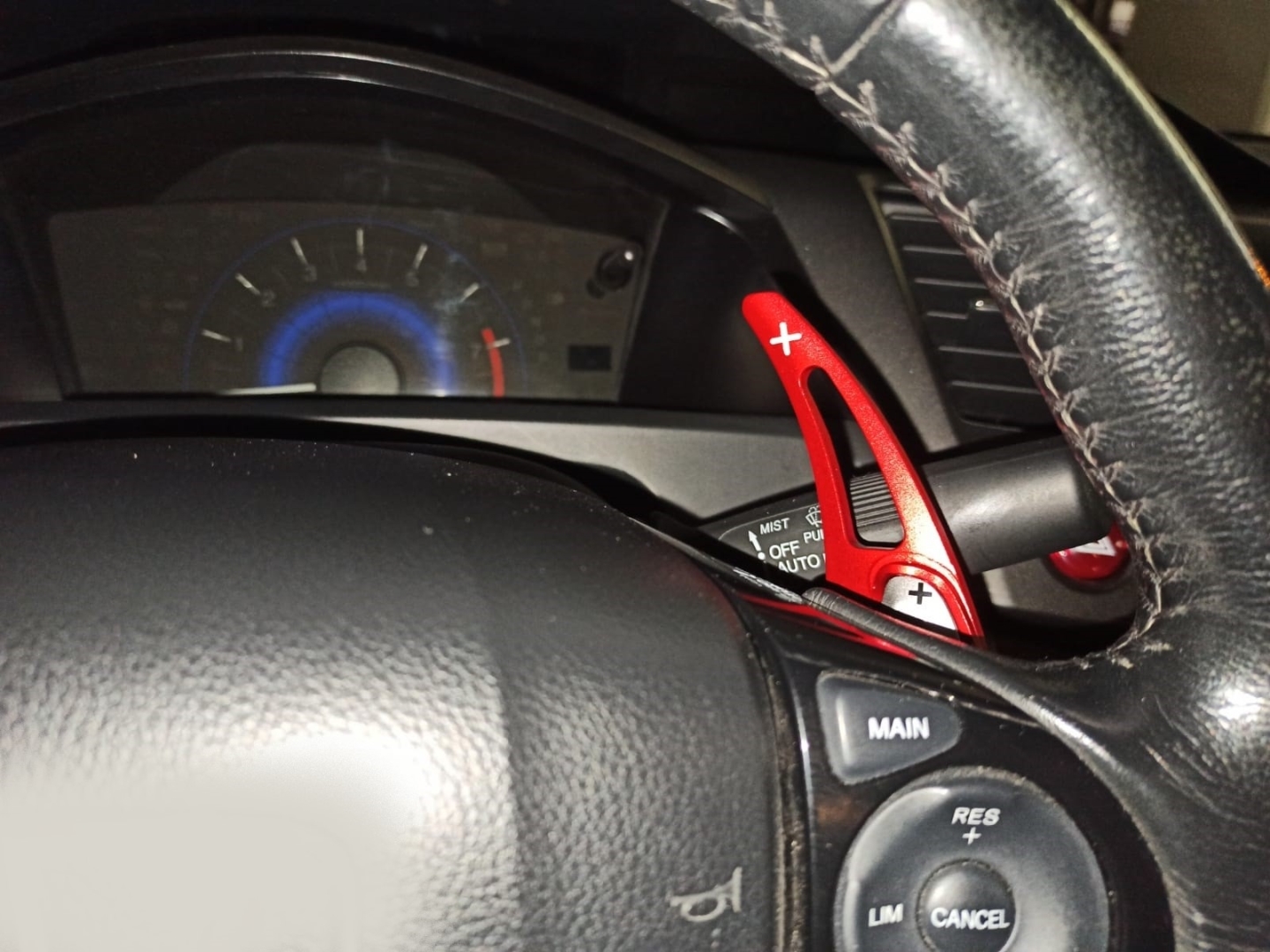 Honda Civic FB7 2012-2015 İçin Uyumlu Paddle Shift (F1 Vites Kulakçık) Kırmızı 3