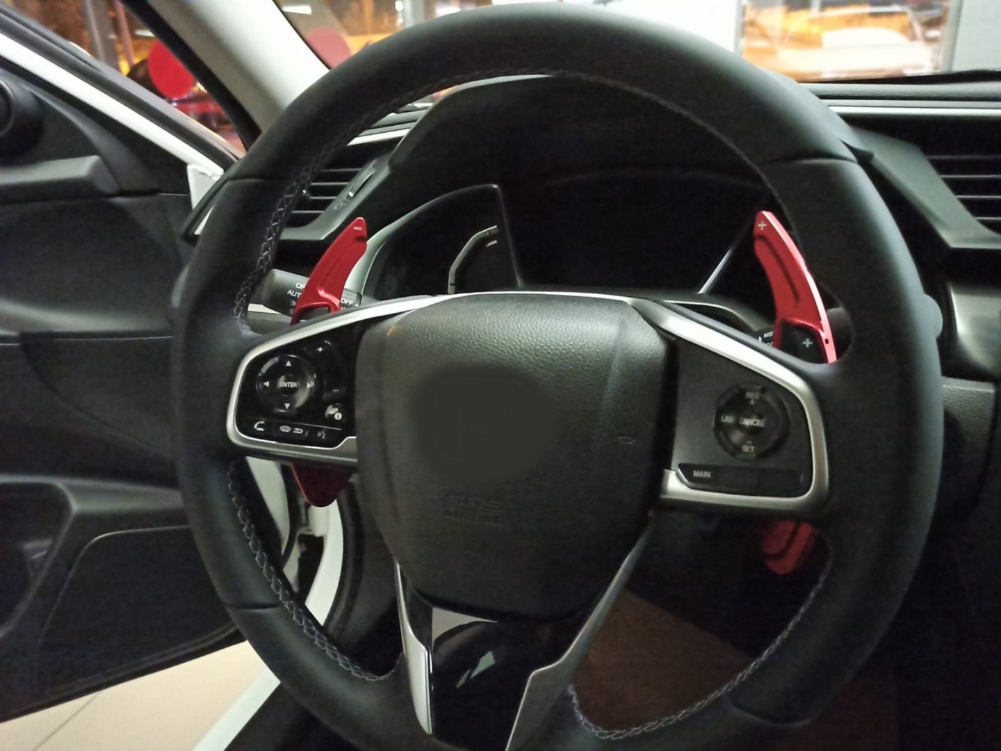 Civic FC5 2016+ için Uyumlu Paddle Shift (F1 Vites Kulakçık) - Kırmızı 2