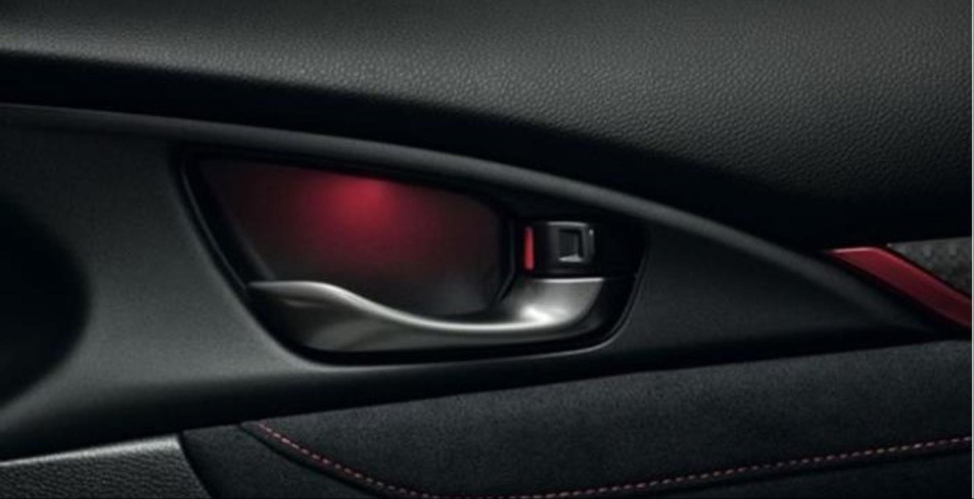 Honda Civic FC5 2016-2020 İçin Ambians Paket (Ayak-Kolçak-Vites Konsol) Kırmızı 3