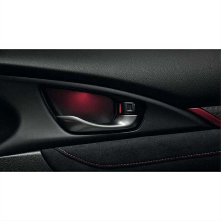 Honda Civic FC5 2016-2020 İçin Ambians Paket (Ayak-Kolçak-Vites Konsol) Kırmızı 5